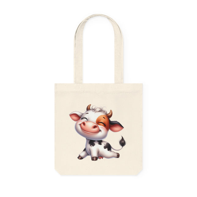 SustainStyle Canvas Tote Bag: Eco-conscious Fashion - Cow